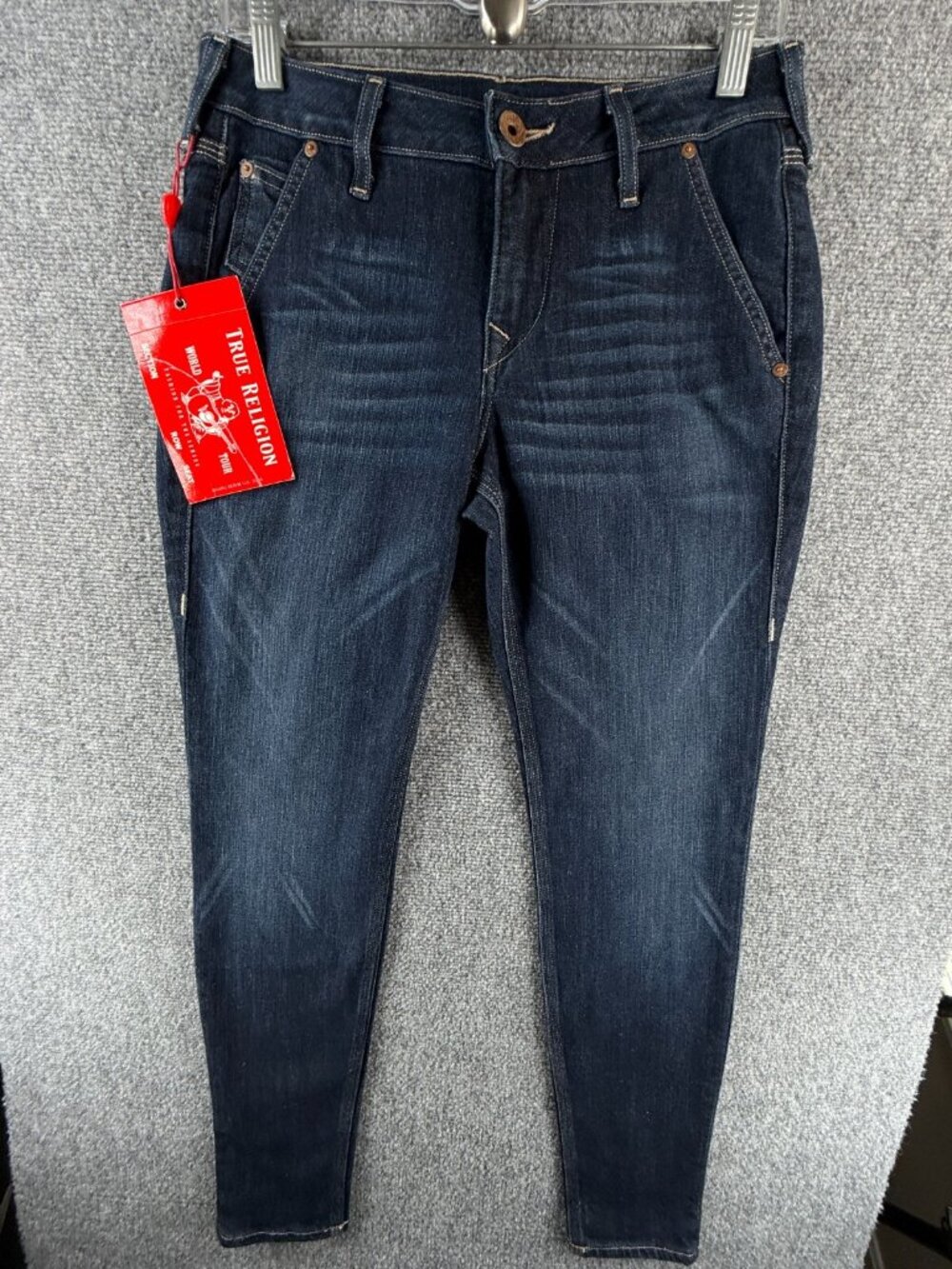NWT True Religion Denim Jeans USA Size 29 Cotton Blend Stella Skinny ACTL 29X30 - Picture 2 of 16